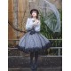 Faeries Daffodil Black Grey Check Corset Skirt(Reservation/Full Payment Without Shipping)